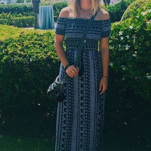 Off the shoulder maxi dress